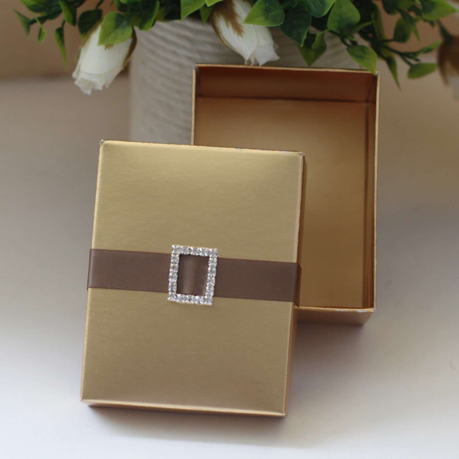 Gold Candy Box Simple Style Wedding Box Wedding Supplies Wholesale